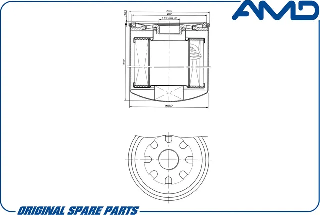 Фильтр масляный 23658092/AMD.FL546 AMD AMD. Артикул AMDFL546
