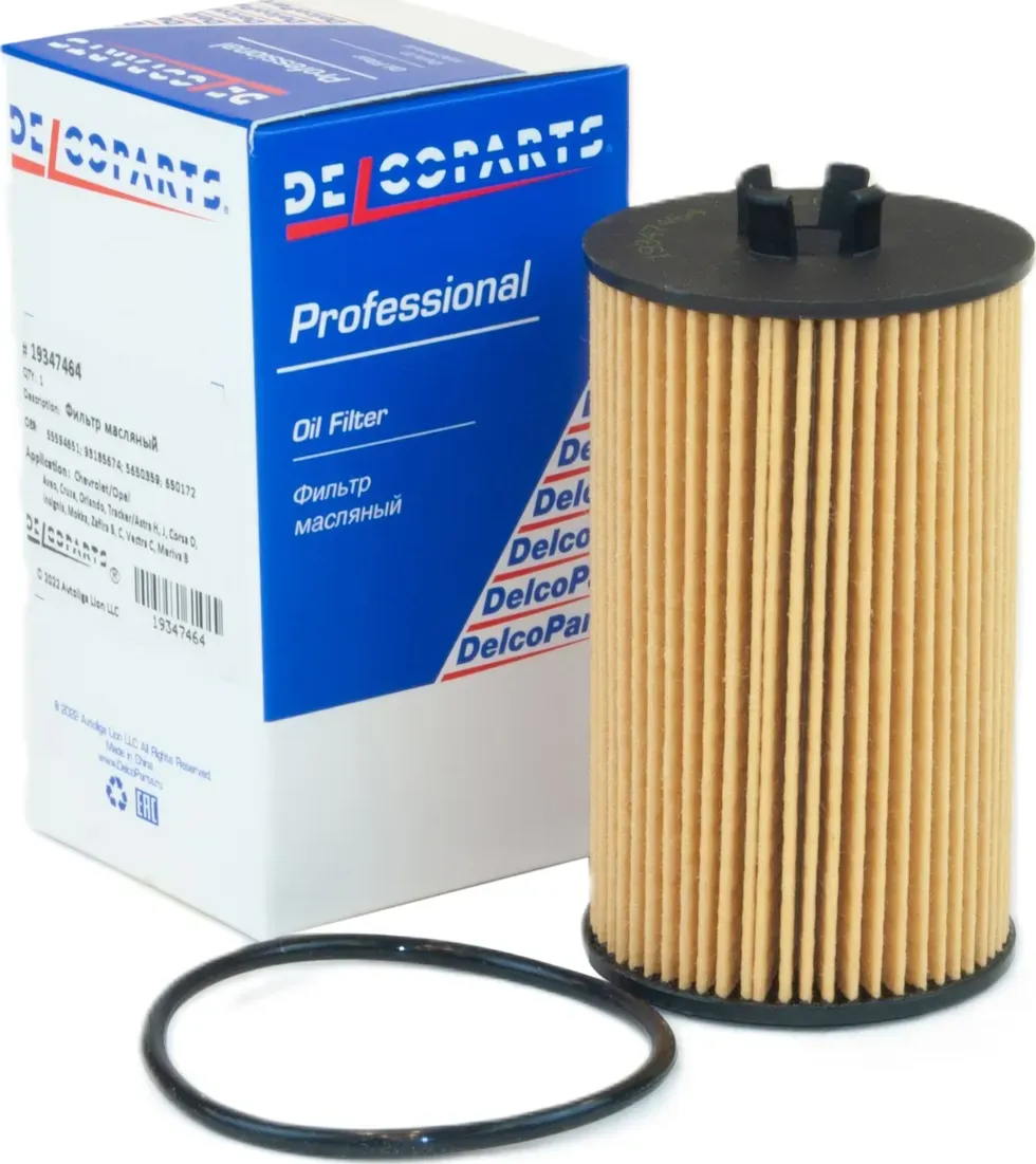 Фильтр масляный (Delcoparts). Артикул 19347464