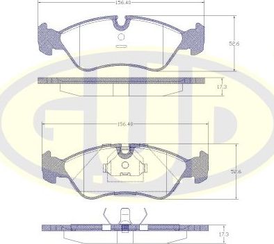 Тормозные колодки G.U.D.. Артикул GBP028620
