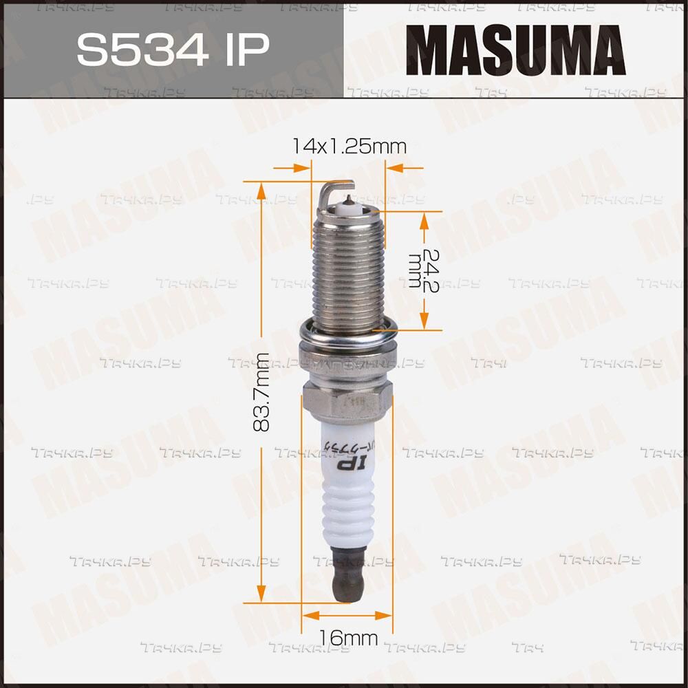 Свеча зажигания Masuma для Kia Magentis II 2005-2010. Артикул S534IP