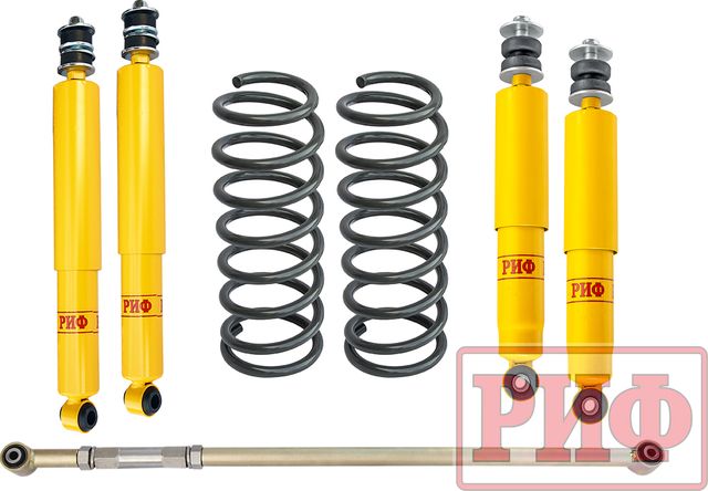 Лифт-комплект РИФ средний для Toyota Land Cruiser 100 1997-2007, лифт 25 мм. Артикул RIF-TLC100-B
