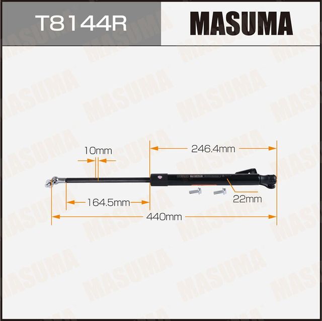 Упор газовый багажника MASUMA, L= 440mm (1/20). Артикул T8144R