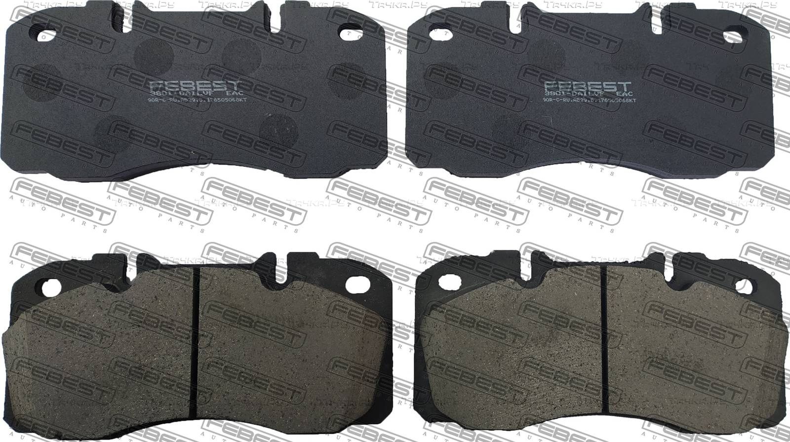 Тормозные колодки Febest передние для IVECO EuroCargo I, II, III 2006-2015. Артикул 3801-DAILVF