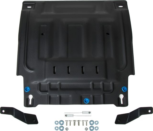 Защита Rival для картера и КПП Hyundai Creta II FWD 2021-2026. Артикул 111.2392.1