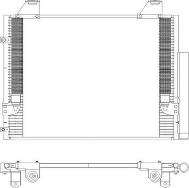 Радиатор кондиционера (конденсатор) Sakura. Артикул 5461-9817