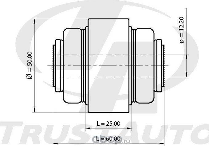 Сайлентблок плавающий ТА (Trustauto). Артикул SB7007033