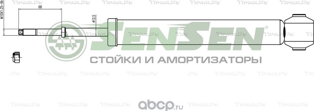 32120112 Амортизатор HYUNDAI ACCENTVERNA 05- зад.газ. (Sensen). Артикул 32120112