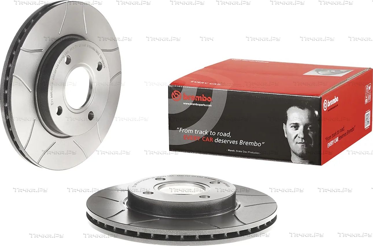 Тормозной диск Brembo MAX передний для Ford Puma I 2000-2002. Артикул 09.7806.75