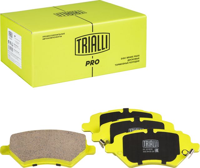 Тормозные колодки Trialli (Керамика) передние для Chery Tiggo 4 I 2017-2026. Артикул PF 2310CR