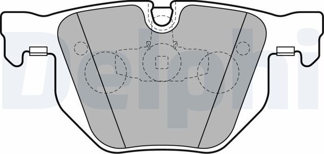 Тормозные колодки Delphi (Low-Metallic) задние для BMW X1 I (E84) 2009-2011. Артикул LP2256