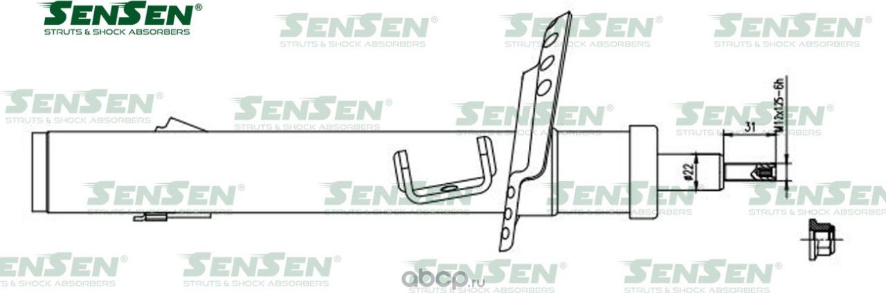 АМОРТ. ПЕРЕД. ЛЕВ. ГАЗ FORD GALAXY / S-MAX (Sensen). Артикул 42141594