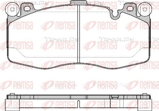 Тормозные колодки Remsa передние для BMW X5 III (F15) 2014-2018. Артикул 1742.10