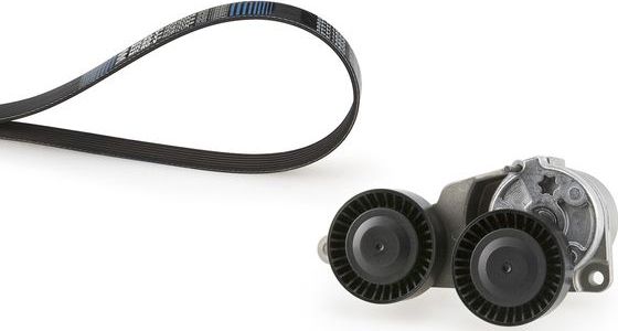 Приводной ремень поликлиновой с роликами (комплект) Gates Micro-V® для Volvo S60 I 2001-2010. Артикул K066DPK1825