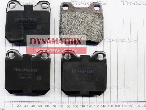 Тормозные колодки Dynamatrix. Артикул DBP1117