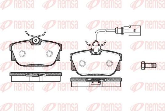 Тормозные колодки Remsa. Артикул 0767.01