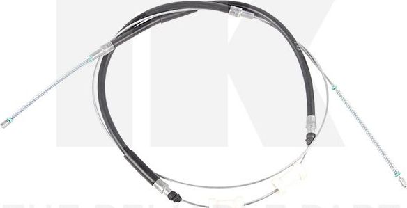 Трос ручника (тросик ручного тормоза) NK. Артикул 904737