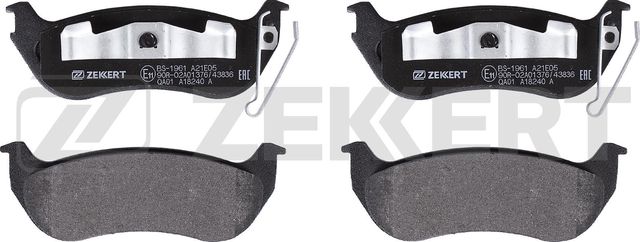 Тормозные колодки Zekkert задние для Jeep Cherokee III (KJ) 2001-2008. Артикул BS-1961