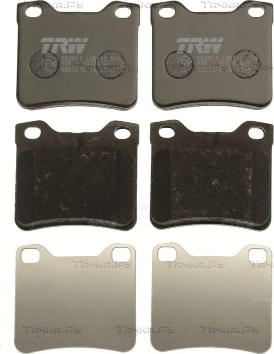 Тормозные колодки TRW COTEC задние для Peugeot 406 I 1995-2004. Артикул GDB1276