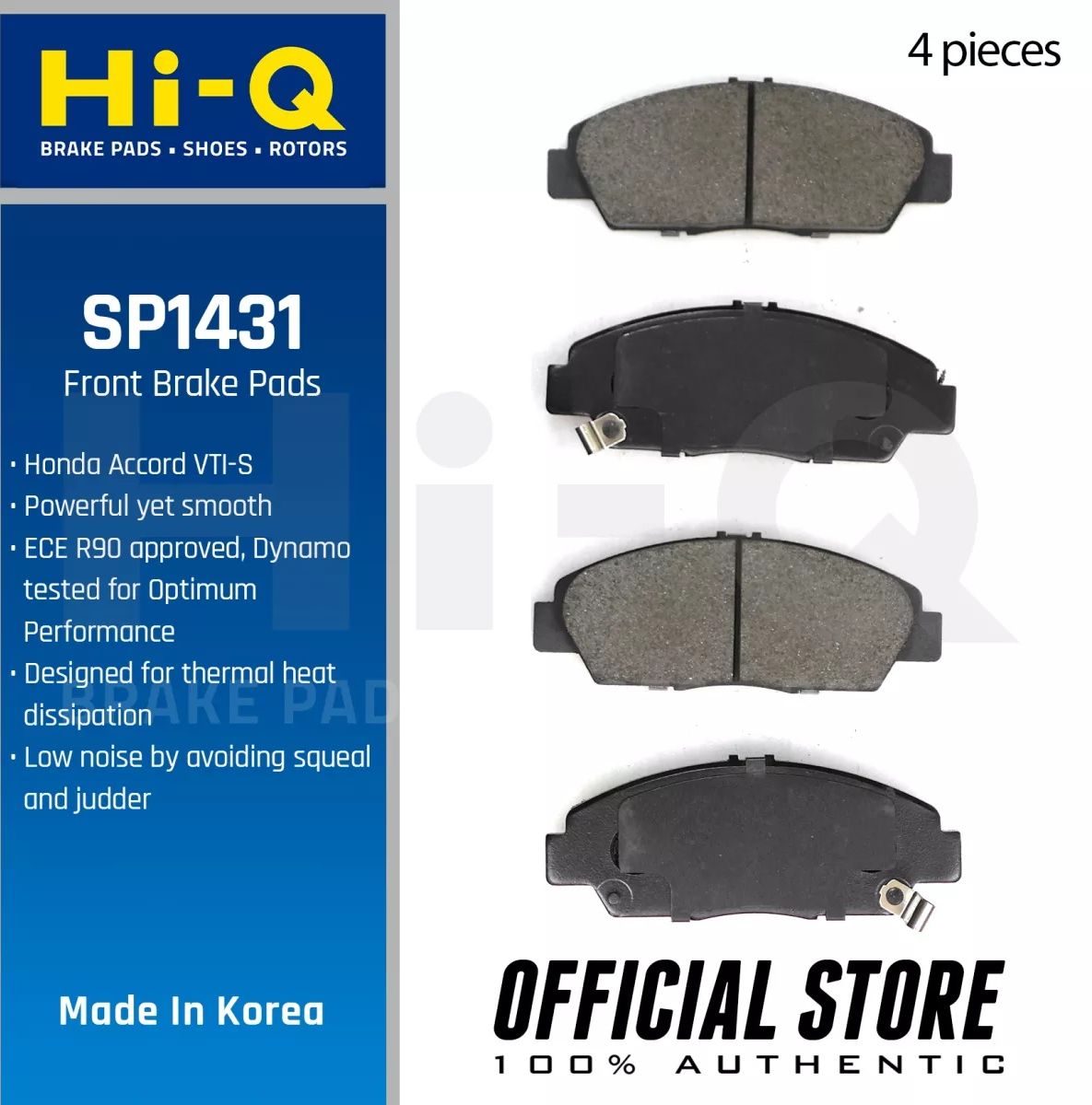 Тормозные колодки Sangsin Hi-Q. Артикул SP1431