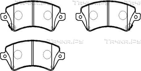 Тормозные колодки HSB передние для Toyota Corolla E120, E130 2002-2007. Артикул HP5145
