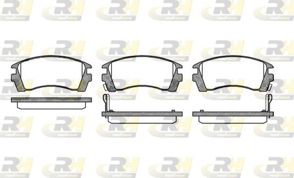 Тормозные колодки RoadHouse передние для Nissan Sunny B14 1990-2000. Артикул 2363.02