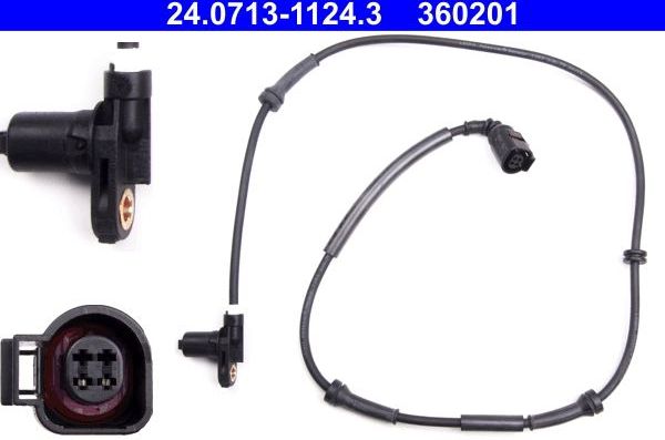 Датчик ABS ATE. Артикул 24.0713-1124.3