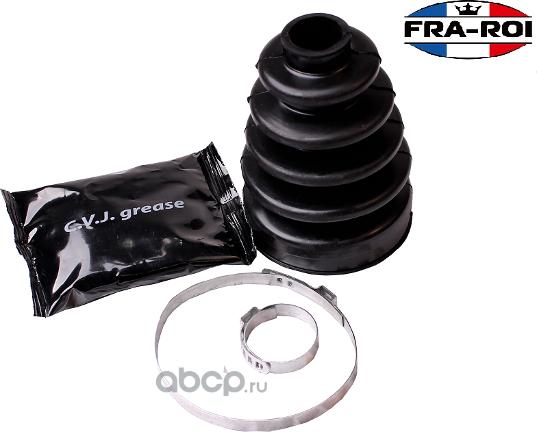 Пыльник ШРУСа наружный для а/м Логан, для а/м Ларгус (к-т шрус,смазка,хомуты) (FRA-ROI). Артикул 550508FR