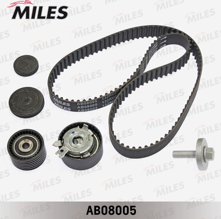 Ремень ГРМ с роликами (комплект) Miles. Артикул AB08005