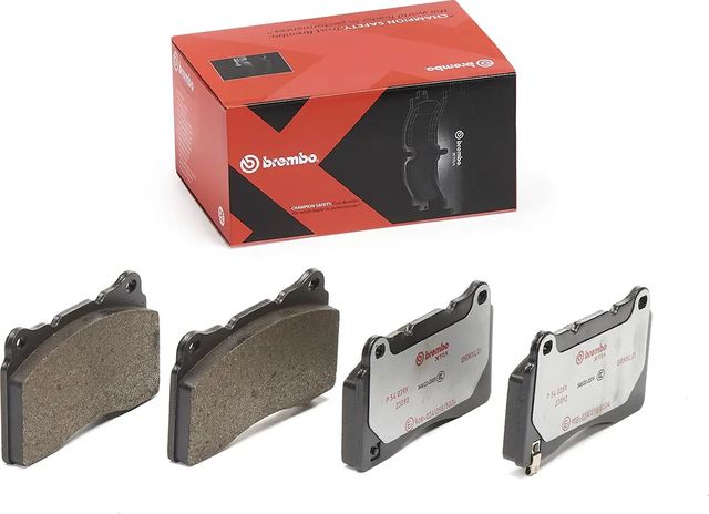 Тормозные колодки Brembo XTRA LINE передние для Dodge Viper IV 2007-2010. Артикул P 54 039X