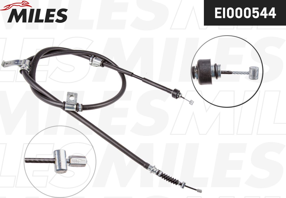 Трос ручника (тросик ручного тормоза) Miles. Артикул EI000544