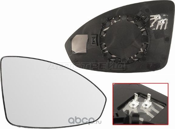 Полотно зеркала CHEVROLET CRUZE 09- RH асферическое с обогревом SAT ST1210082 SAT. Артикул ST1210082