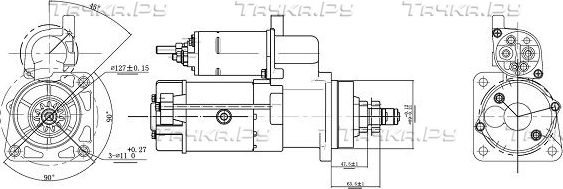 Стартер Stellox для Mercedes-Benz Econic I 1998-2026. Артикул 88-02082-SX