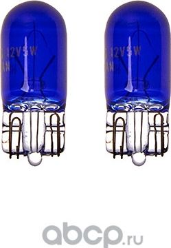 Лампа накаливания 12V 5W - без цоколя T10 (синий) Polarg, блистер-уп. 2 шт. (Koito). Артикул P8613B