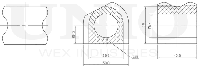 Втулка стабилизатора (Unio). Артикул RMP-10241