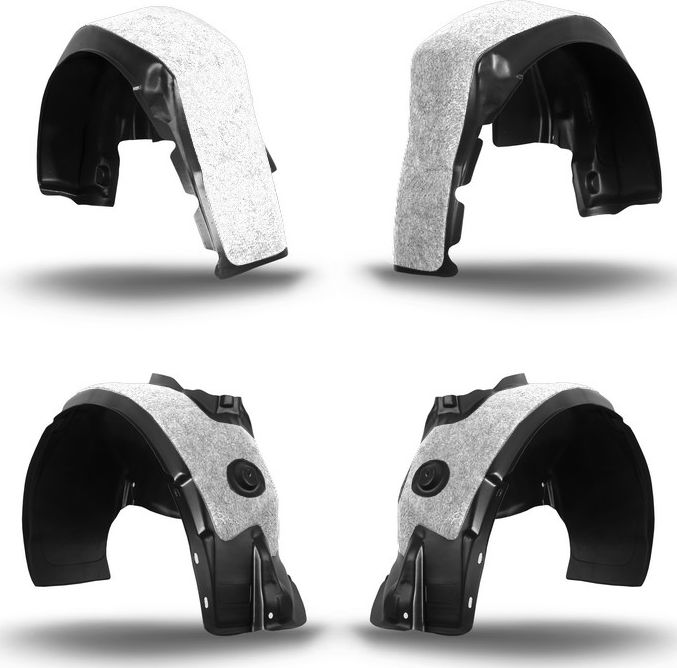 Подкрылки с шумоизоляцией TOTEM для Hyundai Solaris I рестайлинг 2014-2017. Артикул NLS.20.43.000