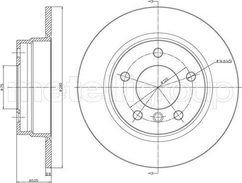 Тормозной диск Trusting задний для BMW 3 III (E36) 1990-1999. Артикул DF128