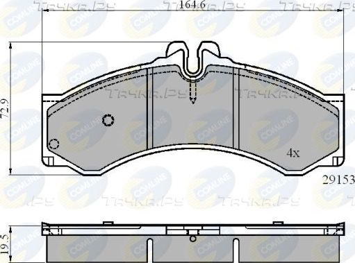 Тормозные колодки Comline Comline. Артикул CBP0271