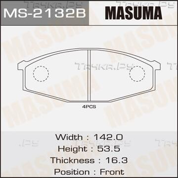 Тормозные колодки Masuma. Артикул MS-2132