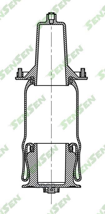 Пневмобаллон подвески Range Rover II (P38A) 1994-2002 Front (Sensen). Артикул SAR003