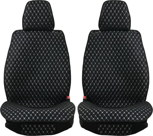 Накидки Seintex каркасные Classic Ultra на сидения, цвет Черный/строчка белая. Артикул 317854