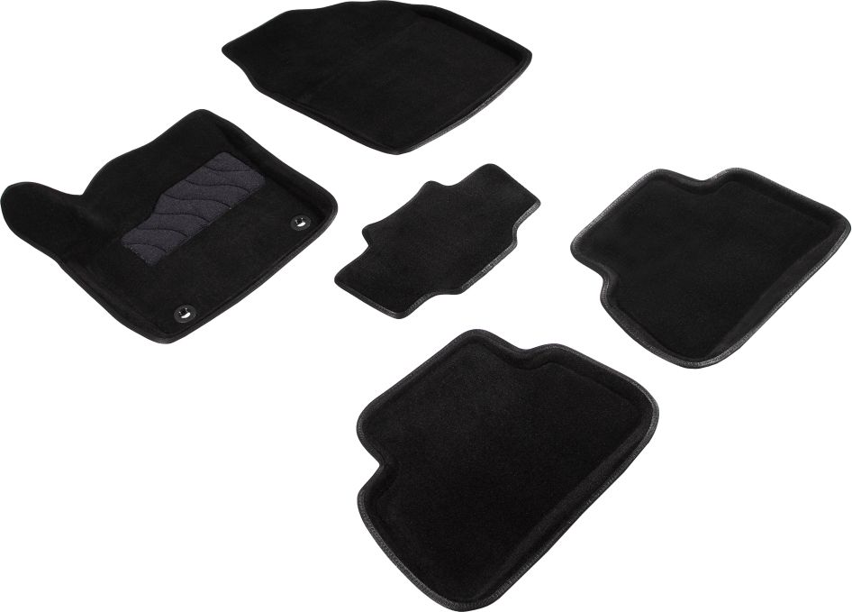 Комплект ковриков 3D Seintex для салона Toyota CH-R I рестайлинг 2019-2026 ЧЕРНЫЙ. Артикул 93007