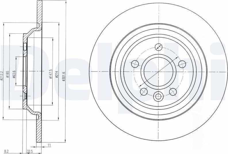 Тормозной диск Delphi. Артикул BG4239