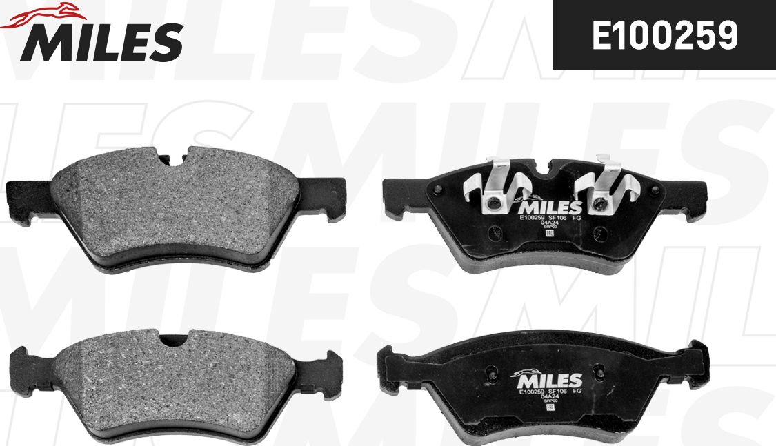 Тормозные колодки Miles (Semi-Metallic). Артикул E100259