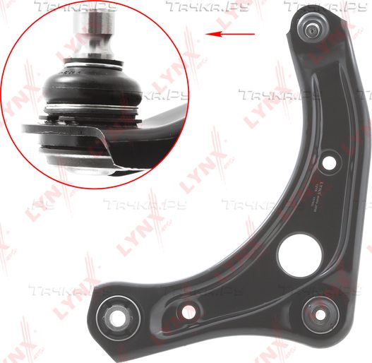Рычаг передней подвески LYNXauto левый нижний для Nissan Micra K13 2010-2016. Артикул C5782L