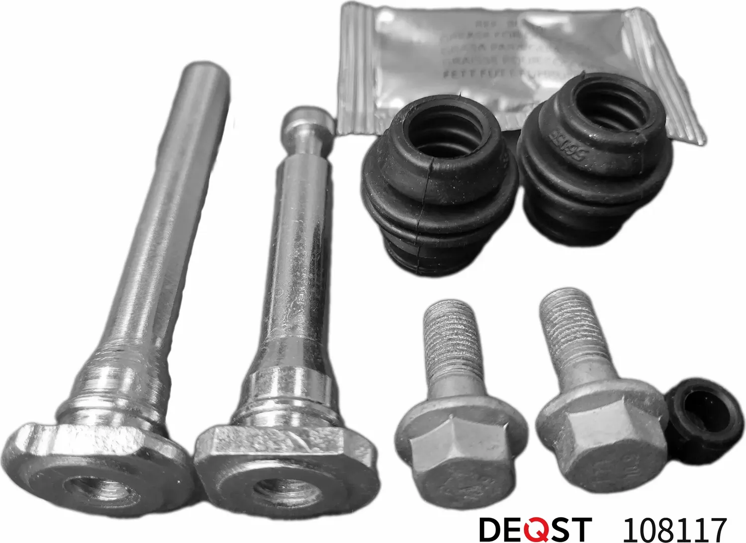 Комплект направляющих тормозного суппорта переднего направляющая (O 10 mm, Akebo (Deqst). Артикул 108117