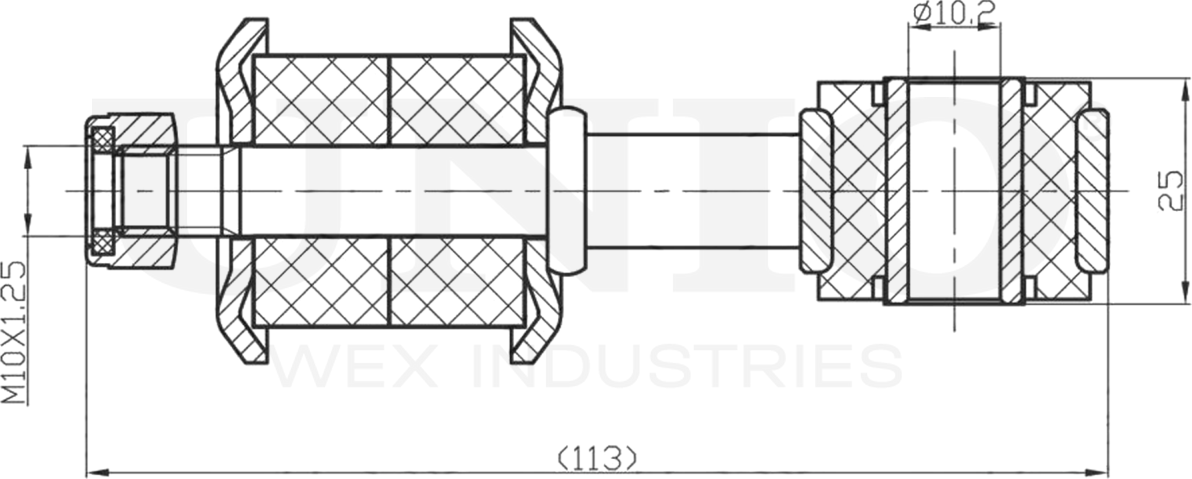 Тяга/стойка стабилизатора (Unio). Артикул SSP-50017