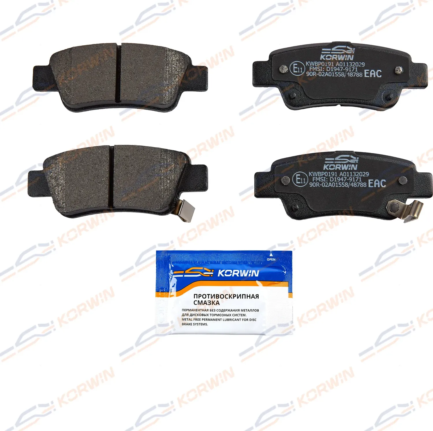 Колодки тормозные зад. Honda CR-V III-IV (RE/RM) 06 (Korwin). Артикул KWBP0191