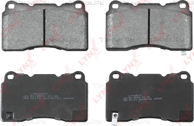 Тормозные колодки LYNXauto передние для Mitsubishi Lancer VII 1998-1998. Артикул BD-5530