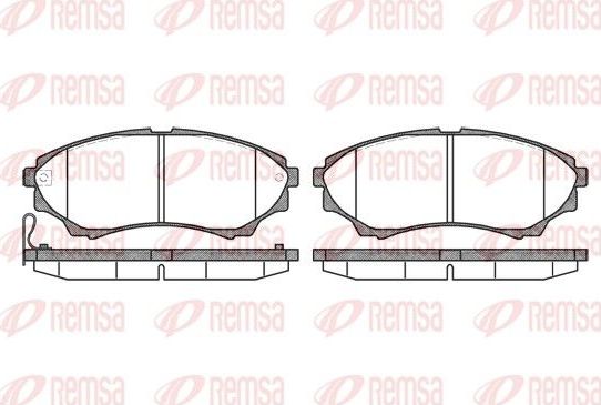 Тормозные колодки Remsa. Артикул 1151.00