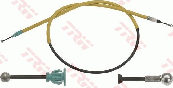 Трос ручника (тросик ручного тормоза) TRW задний правый для Nissan Primastar I 2001-2014. Артикул GCH128